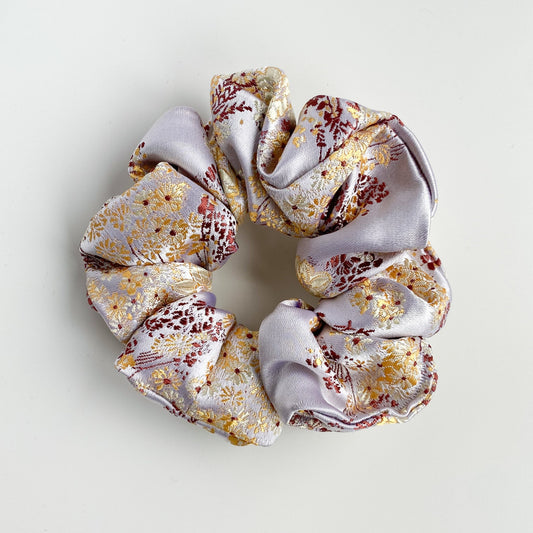 Brooke scrunchie wit/lila