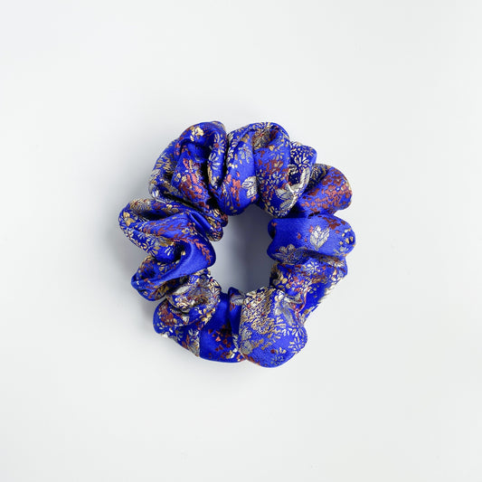 Brooke scrunchie Kobalt blauw