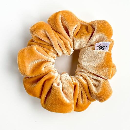 Violet scrunchie oker geel
