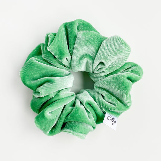 Violet scrunchie Groen
