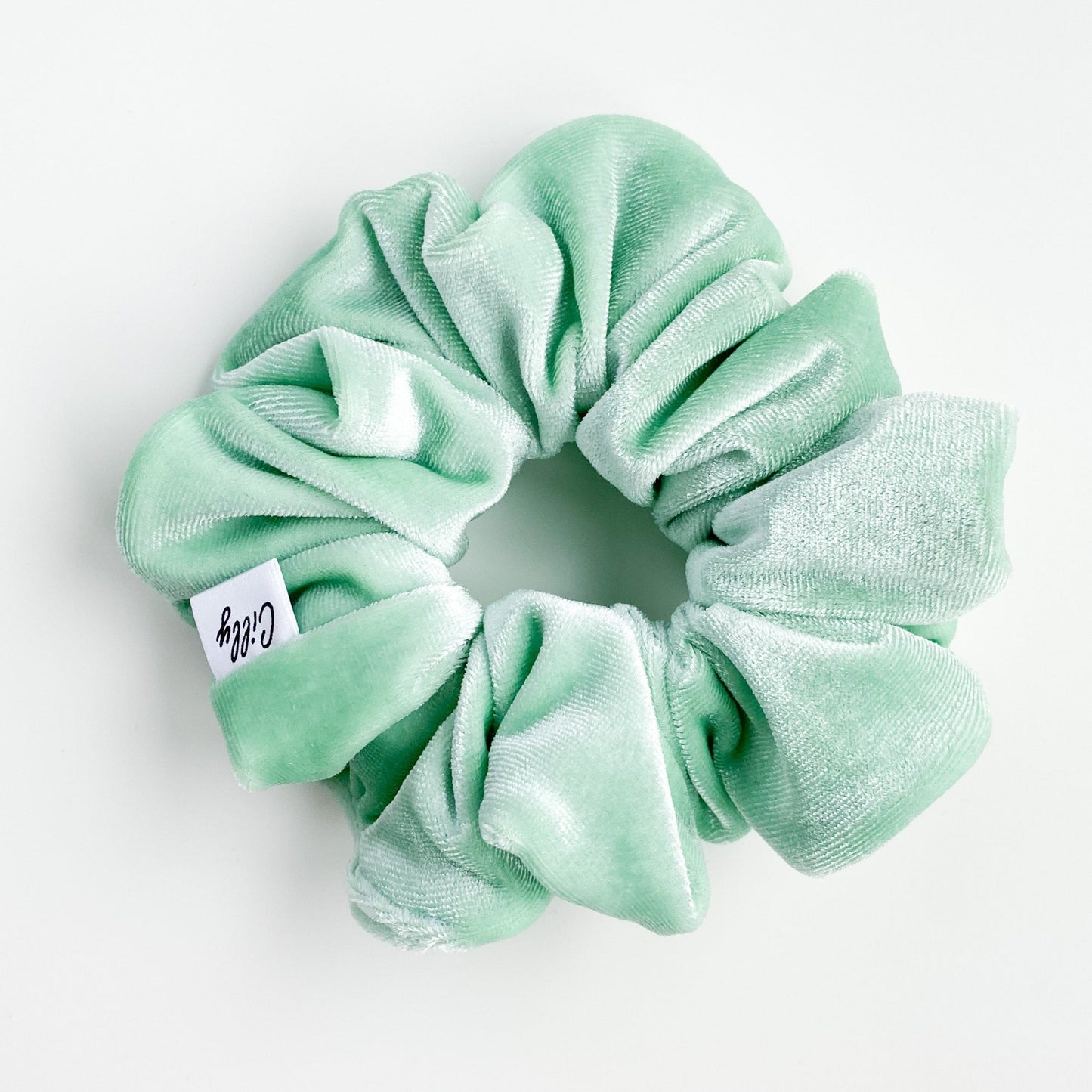 Violet scrunchie Mint