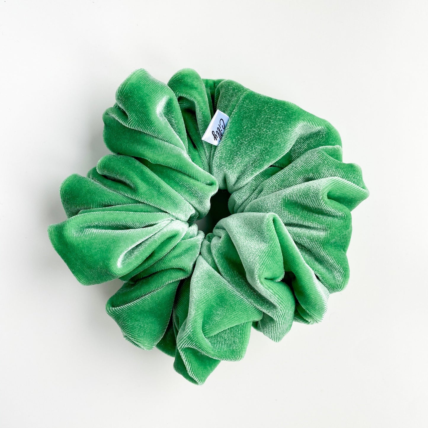 XL Violet scrunchie groen