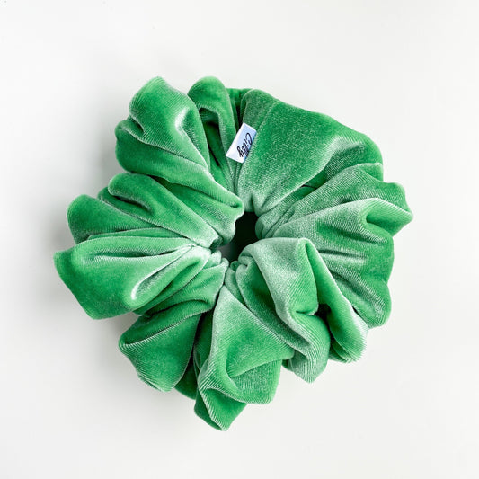 XL Violet scrunchie groen