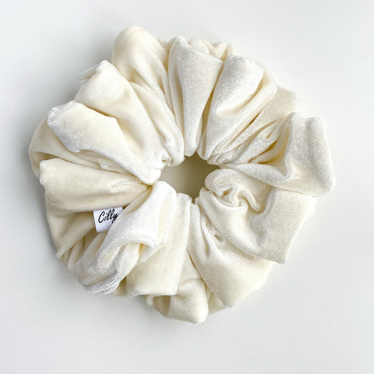 XL Violet scrunchie Ivoor
