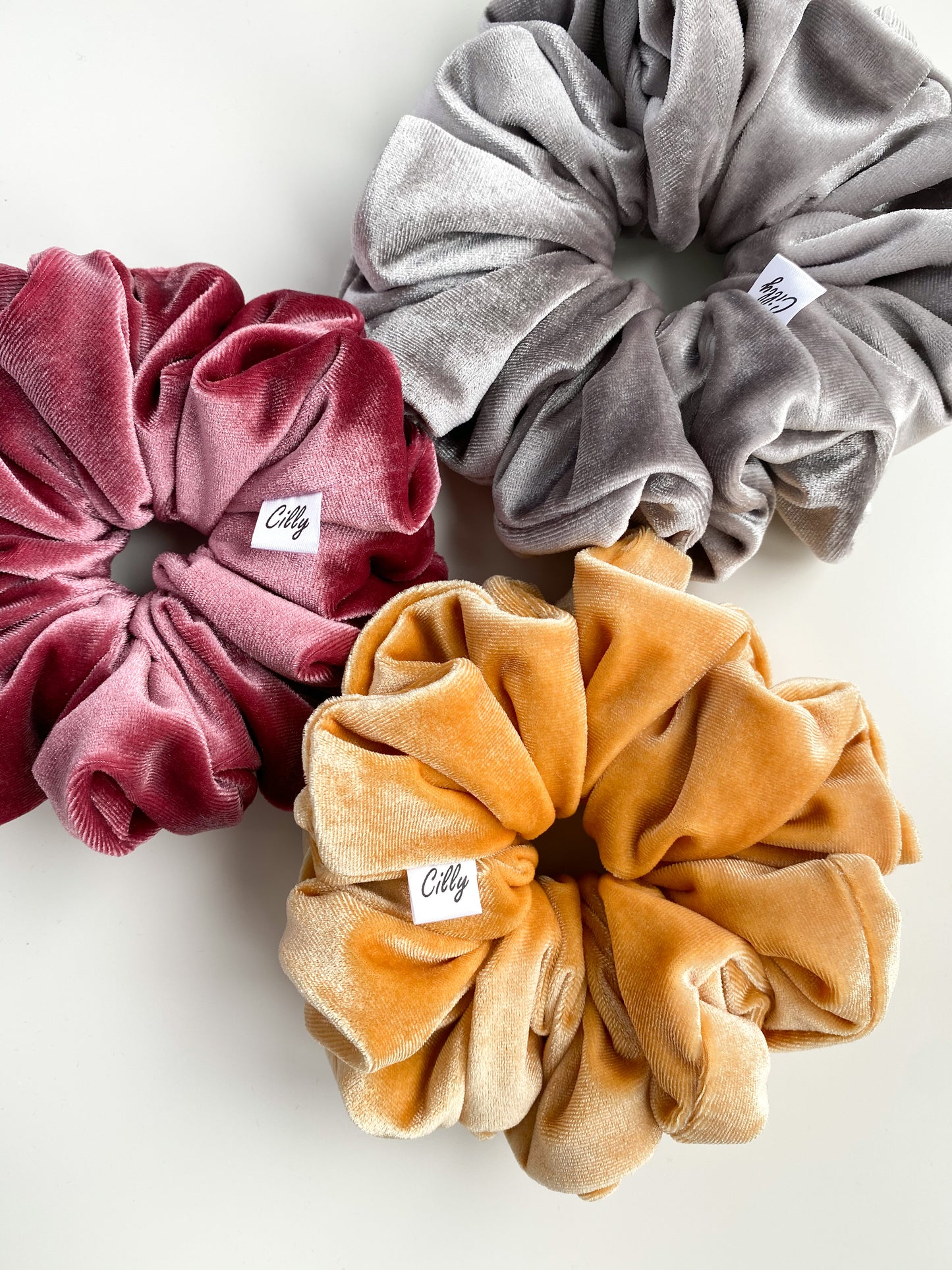 XL Violet scrunchie Oker geel