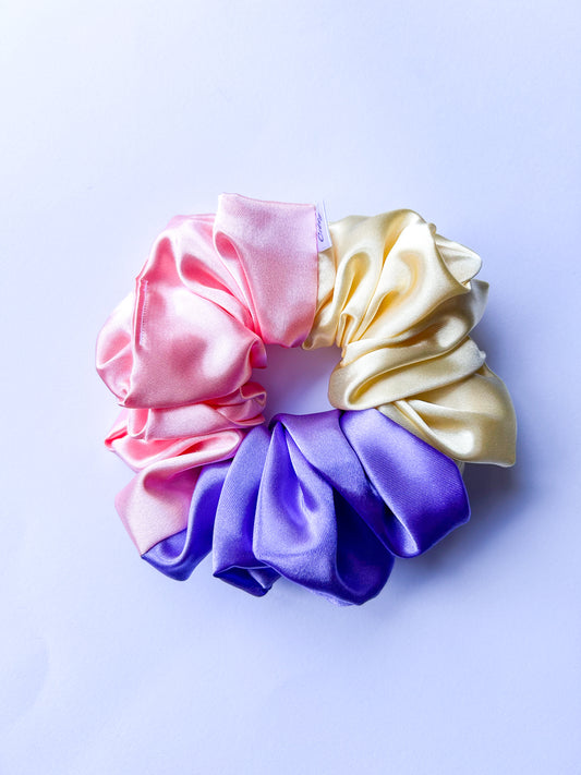 XL satijnen scrunchie Pastel x3 Lila