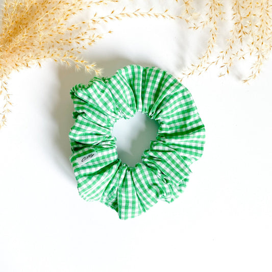 Gigi Scrunchie mini ruit Lente groen