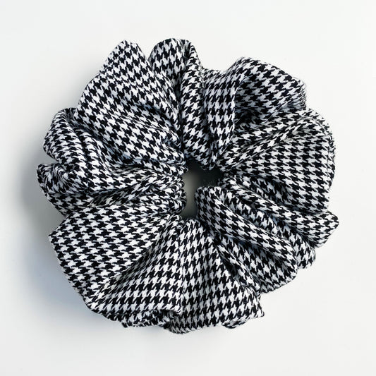 XL Pied de Poule scrunchie