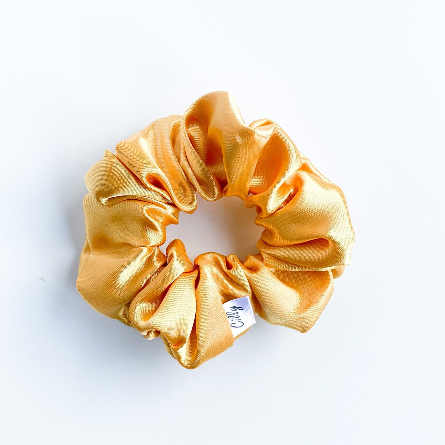 Satijnen scrunchie Goud