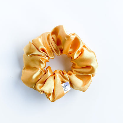Satijnen scrunchie Goud