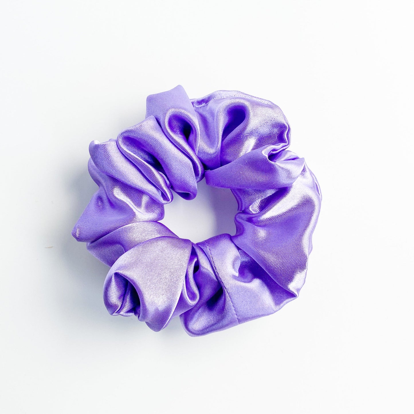 Satijnen scrunchie Lila