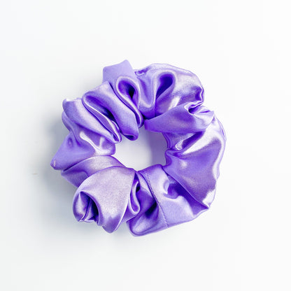 Satijnen scrunchie Lila
