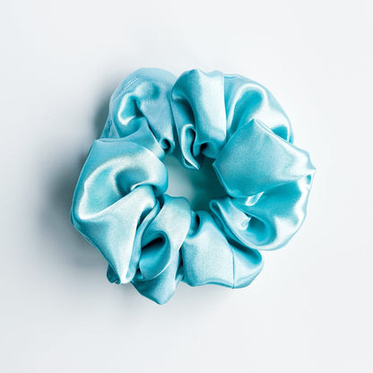 Satijnen scrunchie Mint