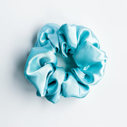 Satijnen scrunchie Mint