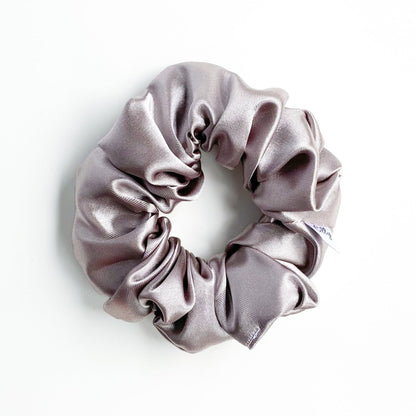 Satijnen scrunchie Oud Grijs