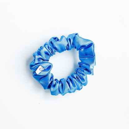 XS Satijnen scrunchie Sky Blauw
