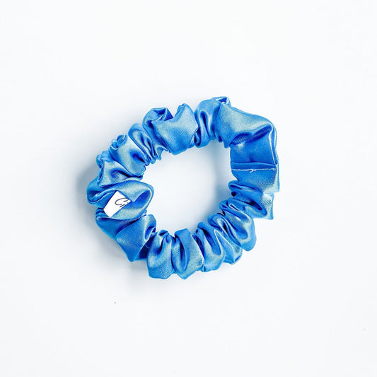 XS Satijnen scrunchie Sky Blauw