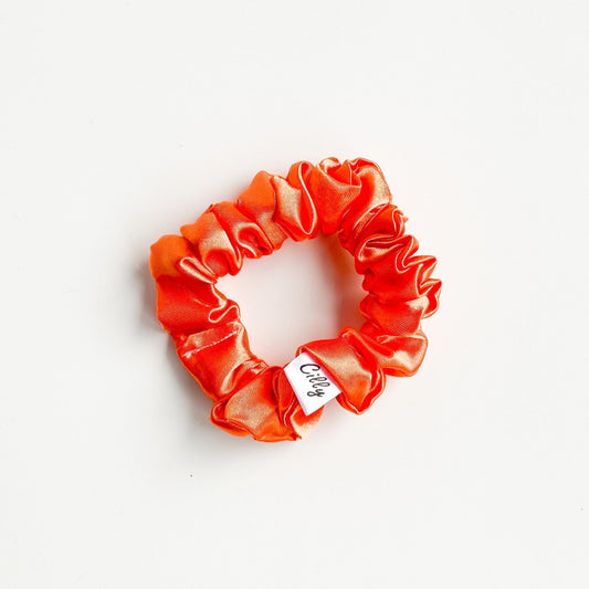 XS Satijnen scrunchie Oranje