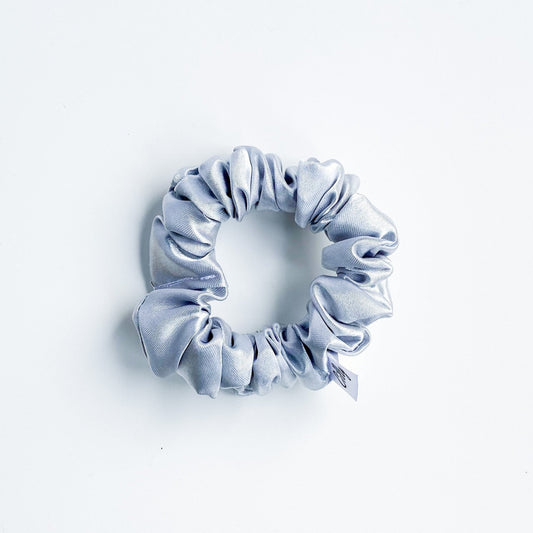 XS Satijnen scrunchie Zilver