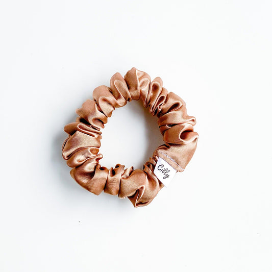 XS Satijnen scrunchie Taupe
