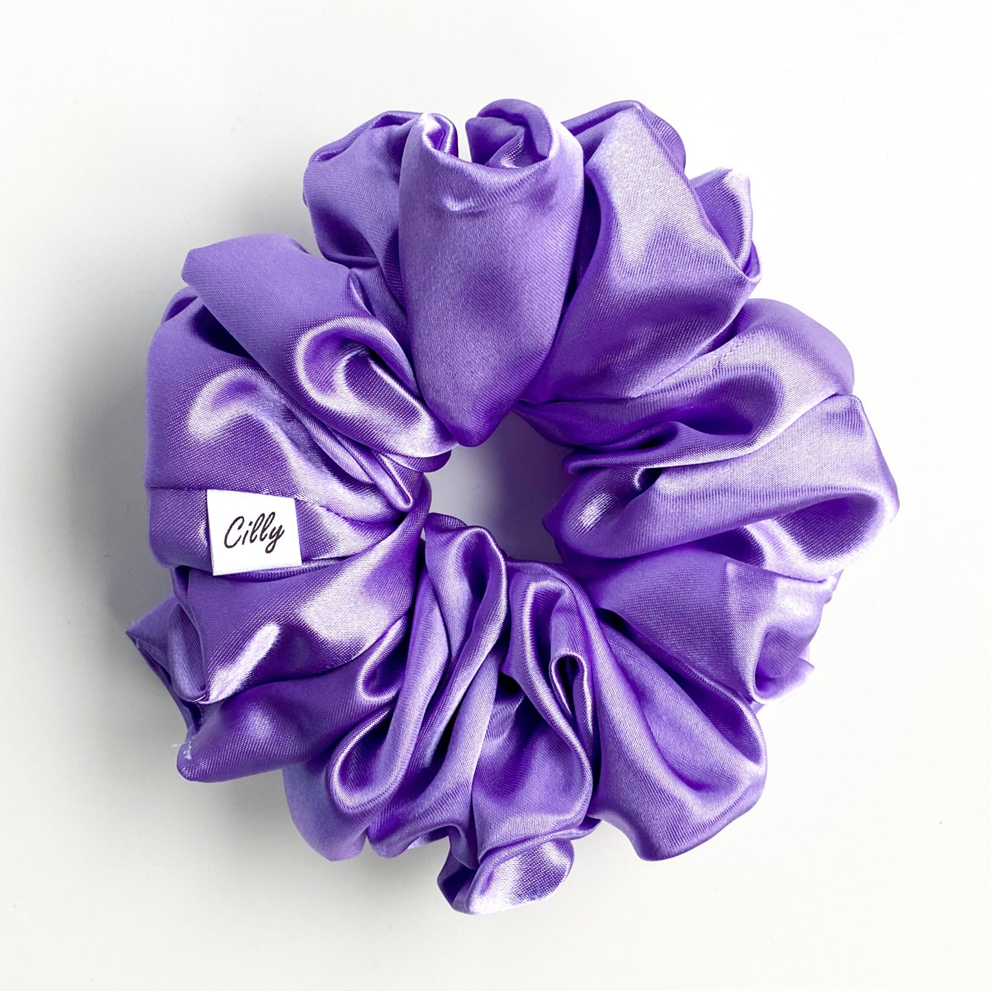 XL satijn scrunchie Lila