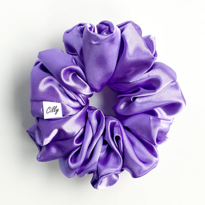 XL satijn scrunchie Lila