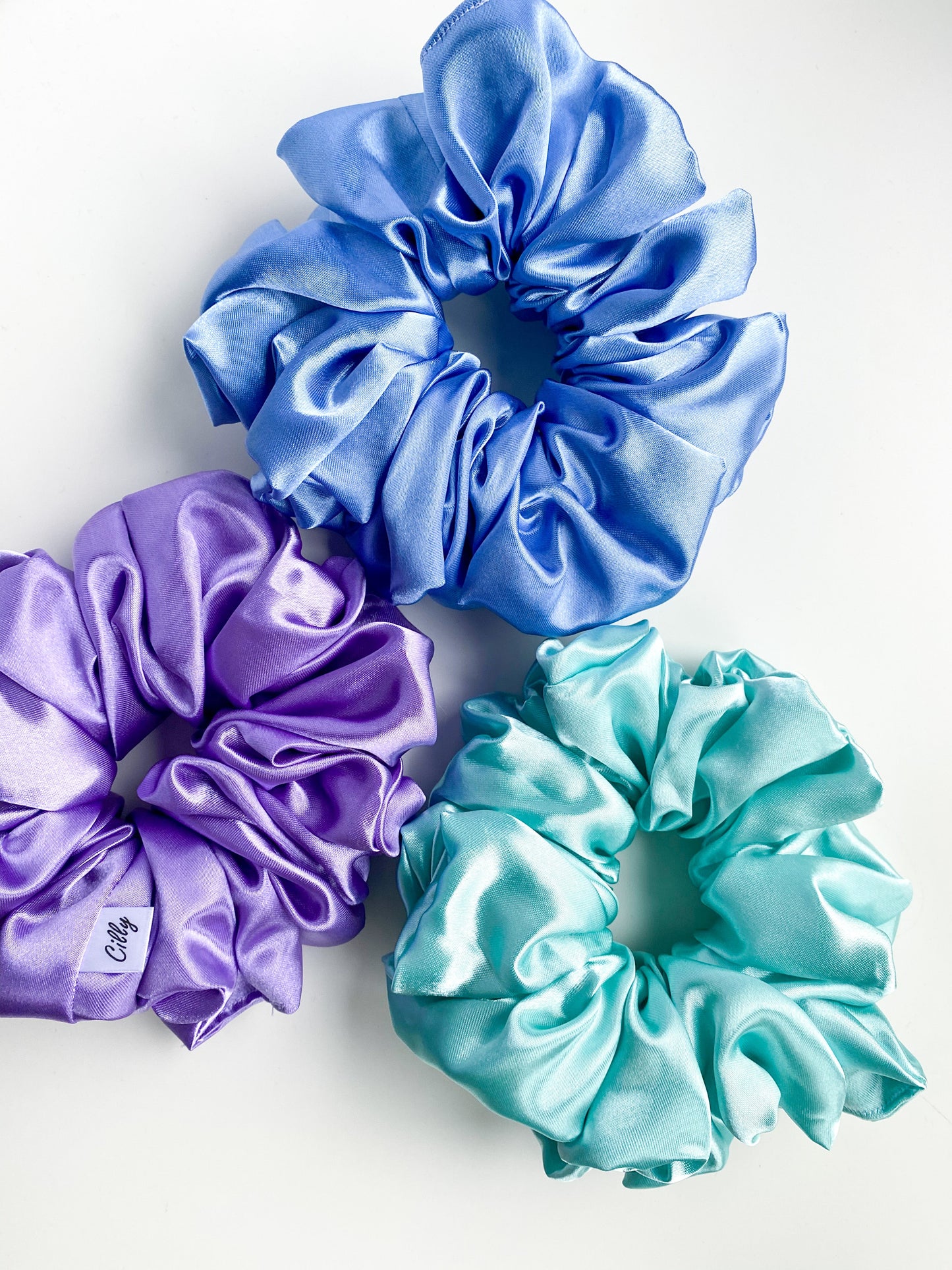XL satijn scrunchie Mint
