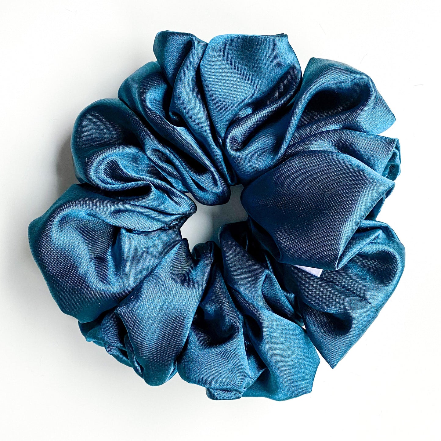 XL satijn scrunchie Petrol