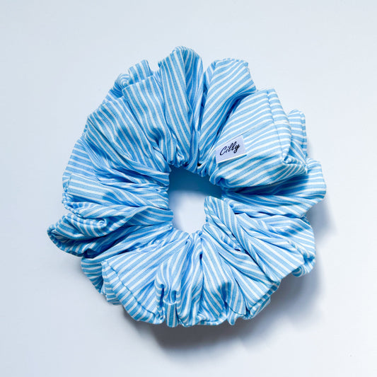Sophia scrunchie blauw XL