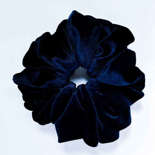 XL Violet scrunchie Navy Blauw