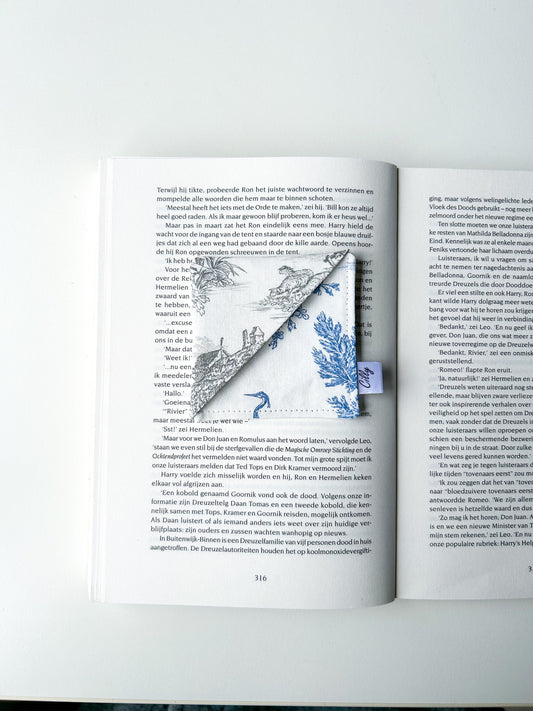 Boekenlegger Meadow Blauw/Grijs