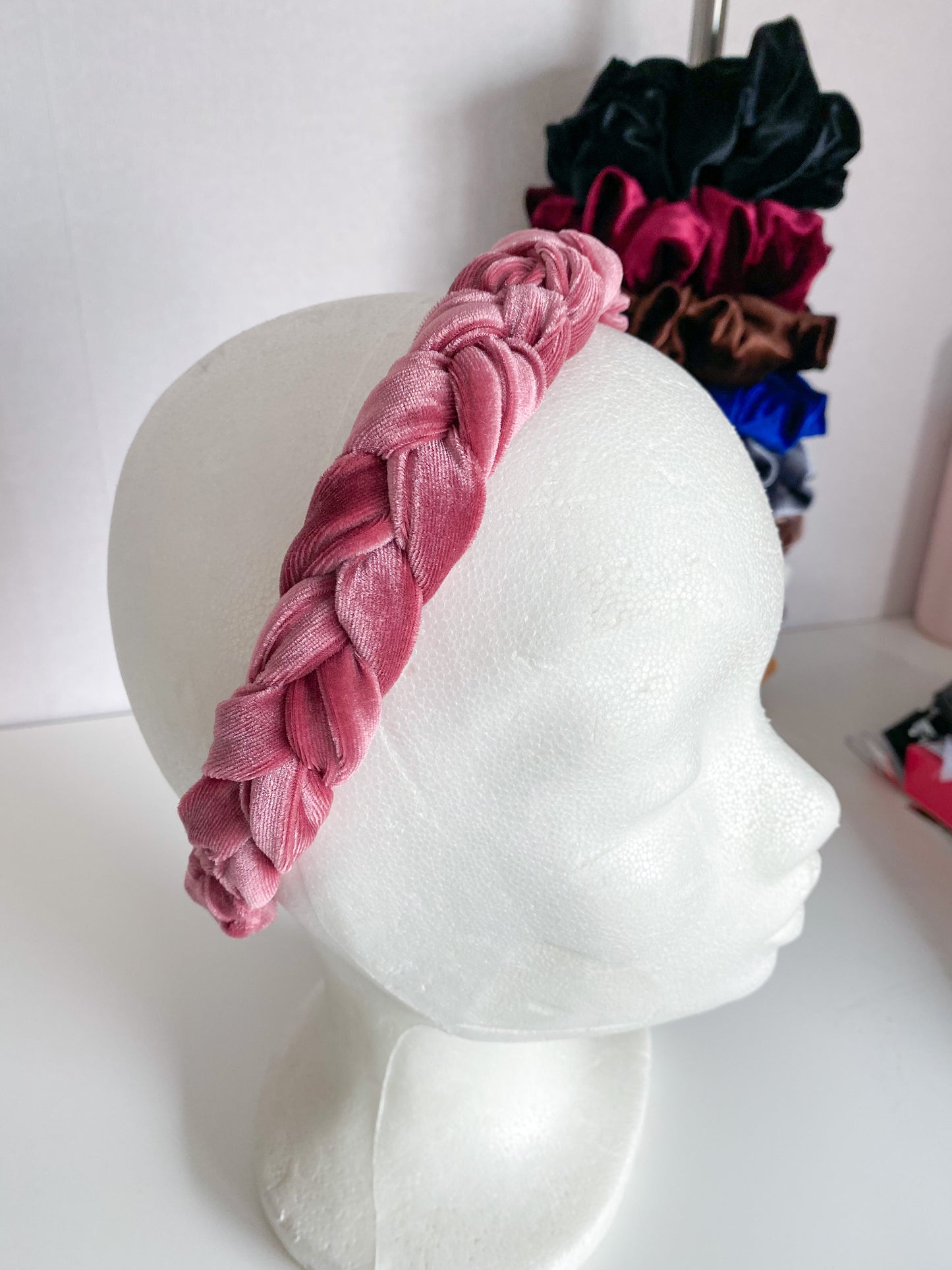 Velvet Haarband Oud Roze
