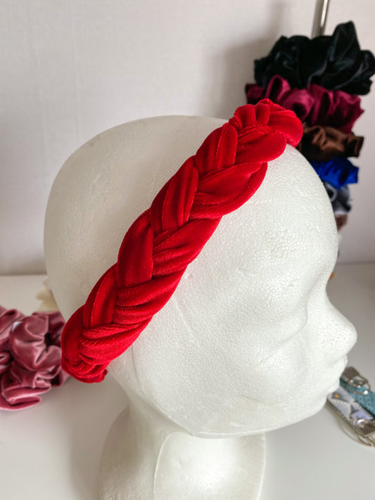 Velvet Haarband Rood