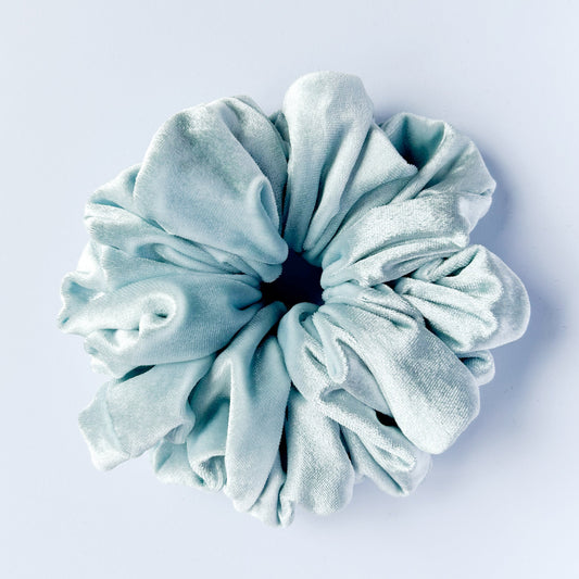 XL Violet scrunchie IJsblauw