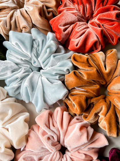 XL Violet scrunchie IJsblauw