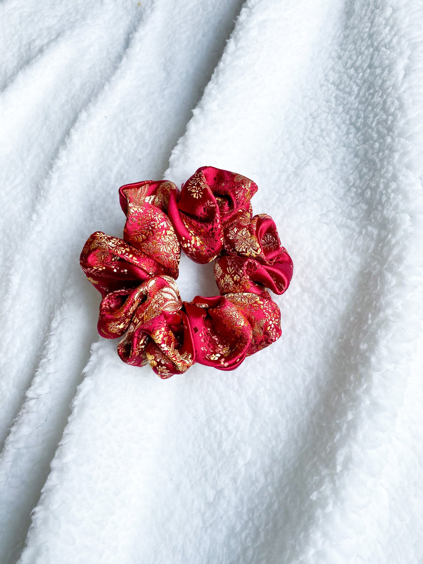 Brooke scrunchie Rood