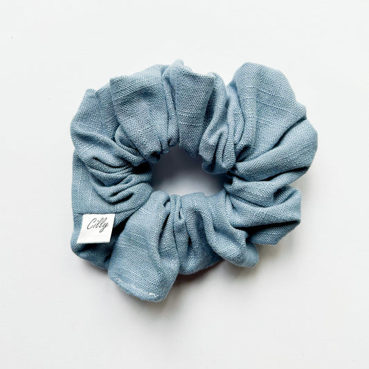 Lynn scrunchie licht blauw