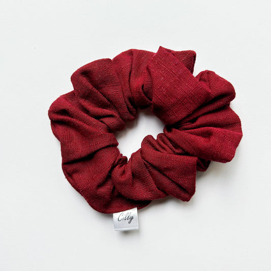 Lynn scrunchie Bordeaux Rood