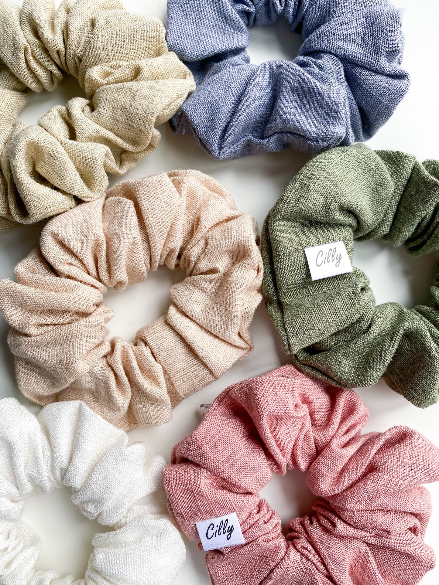 Lynn scrunchie Donker Groen