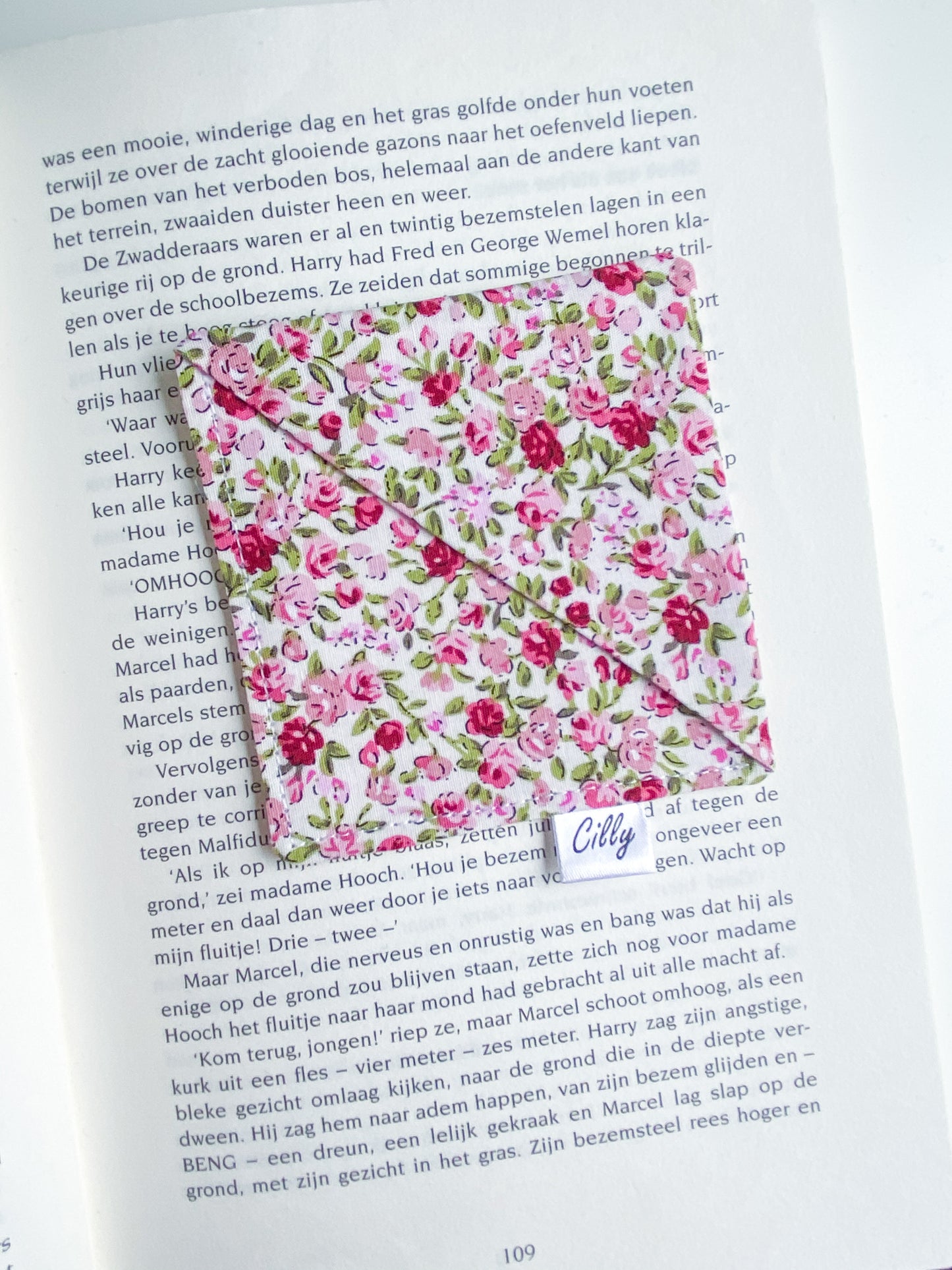 Boekenlegger Fleur Créme
