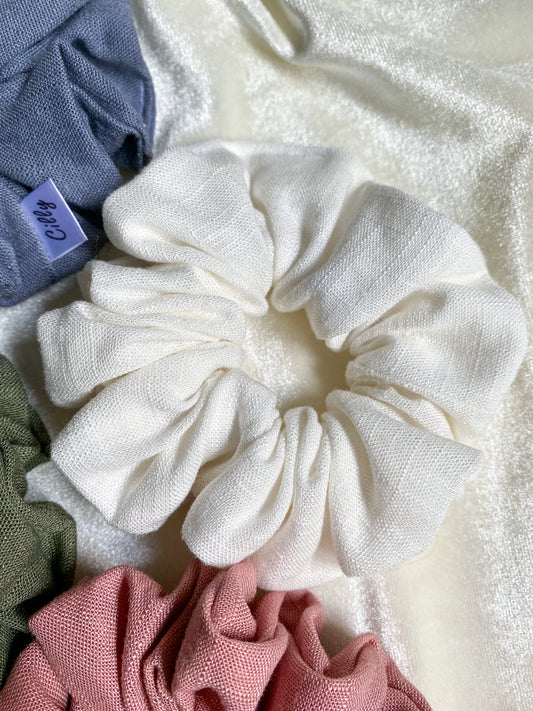 Lynn scrunchie Wit